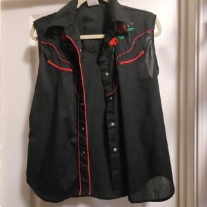 Vintage embroidered tank top